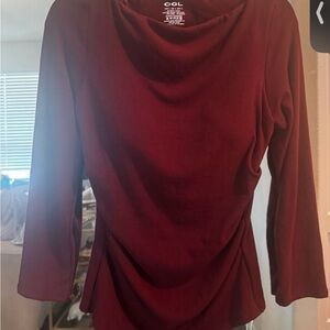 OGL Deep Red Knit Top